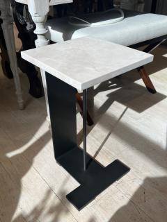 C Form Steel Marble Drinks Table - 3882258