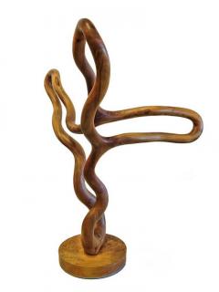 C H Hansen Modern Abstract Wood Sculpture by C H Hansen - 4651210