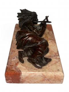 C Kauba Austrian bronze reclining Indian Fill Your Hands  - 4660826
