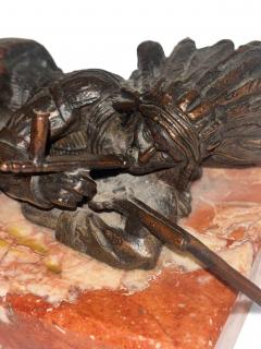 C Kauba Austrian bronze reclining Indian Fill Your Hands  - 4660827