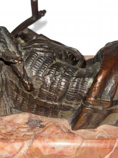 C Kauba Austrian bronze reclining Indian Fill Your Hands  - 4660828