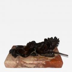 C Kauba Austrian bronze reclining Indian Fill Your Hands  - 4690169