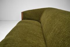C Lundb k Three Seater Sofa With Oak Frame Europe 1940s - 4212124