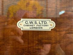 C W S LTD Cabinet Factory Art Deco Armoire Walnut and Dark Brown Lacquer London circa 1930 - 1119720