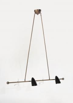 CALYX Chandelier in ORB and Brass - 2944333