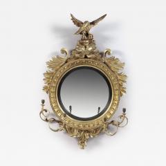 CARVED AND GILT GIRANDOLE LOOKING GLASS - 3635764