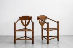 CARVED NORDIC MONK CHAIRS - 1019659