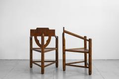 CARVED NORDIC MONK CHAIRS - 1019661