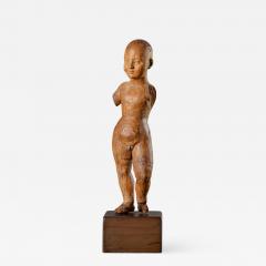 CARVED WOOD STANDING CHILD - 1019388