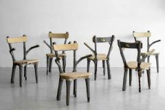 CAST STONE FAUX BOIS GARDEN SET - 1542260