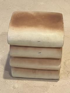 CERAMIC STACKED FIG NEWTONS COOKIE JAR