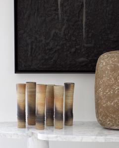 CERAMIC VASES ATELIER PELAGRES WOOD FIRE JEAN PAUL AND SUZY BRENET SIGNED AP - 2677225