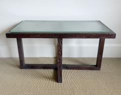 CERUSED OAK TABLE WITH SAINT GOBAIN GLASS - 4529437