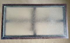 CERUSED OAK TABLE WITH SAINT GOBAIN GLASS - 4529440