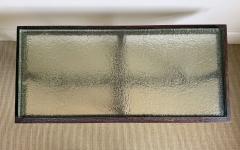 CERUSED OAK TABLE WITH SAINT GOBAIN GLASS - 4531437