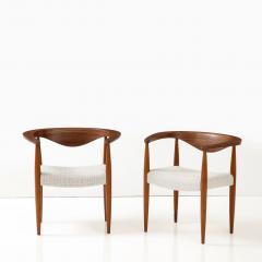 CHARLES VANDENHOVE Pair of WALNUT armchair by Charles Vandenhove - 4489322