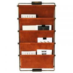 CHARLOTTE BESSON OBERLIN LEATHER TALL MAGAZINE RACK BY CHARLOTTE BESSON OBERLIN - 2465728