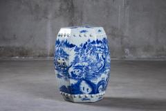 CHINESE BLUE WHITE GARDEN SEAT - 3557228