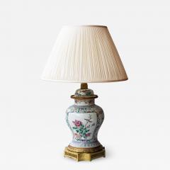 CHINESE FAMILLE ROSE PORCELAIN VASE CONVERTED TO A LAMP - 1267559