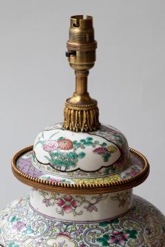 CHINESE FAMILLE ROSE PORCELAIN VASE CONVERTED TO A LAMP - 1269233