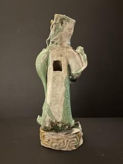 CHINESE FAMILLE VERTE BISCUIT PORCELAIN FIGURE - 4402609