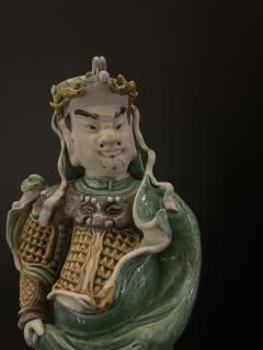 CHINESE FAMILLE VERTE BISCUIT PORCELAIN FIGURE - 4402614