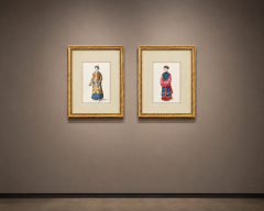 CHINESE SCHOOL 18TH 19TH CENTURY A PAIR OF CHINESE COURT FIGURES  - 4610654