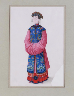 CHINESE SCHOOL 18TH 19TH CENTURY A PAIR OF CHINESE COURT FIGURES  - 4610664
