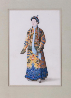 CHINESE SCHOOL 18TH 19TH CENTURY A PAIR OF CHINESE COURT FIGURES  - 4610665