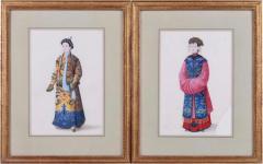 CHINESE SCHOOL 18TH 19TH CENTURY A PAIR OF CHINESE COURT FIGURES  - 4613427