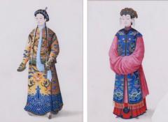 CHINESE SCHOOL 18TH 19TH CENTURY A PAIR OF CHINESE COURT FIGURES  - 4613428