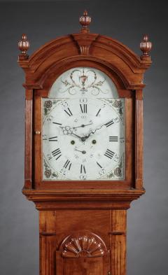 CHIPPENDALE BLOCK AND SHELL CARVED TALL CASE CLOCK - 3837061