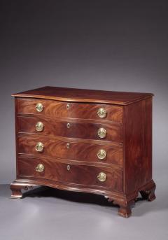 CHIPPENDALE CHEST OF DRAWERS WITH DOUBLE SCROLLED FEET - 4513389