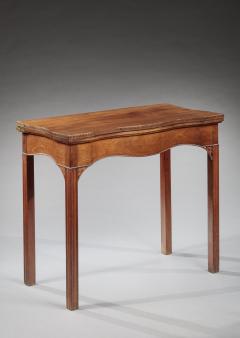 CHIPPENDALE SERPENTINE CARD TABLE - 4747944
