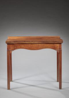 CHIPPENDALE SERPENTINE CARD TABLE - 4747953
