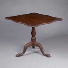 CHIPPENDALE TILT TOP CARVED TEA TABLE - 1351146