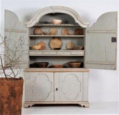CIRCA 1780 ROCOCO TWO SECTION CABINET FROM VARMALND SWEDEN - 3495524