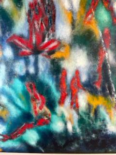 COLORFUL SIGNED ABSTRACT MODERN PAINTING - 2267678