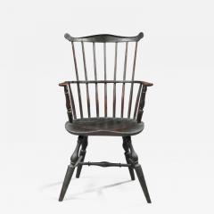 COMB BACK PAINTED WINDSOR ARMCHAIR - 1401162