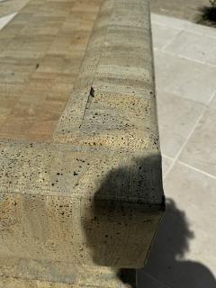 CORK PATTERNED UPHOLSTERY MODERN COUCH - 3729296