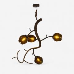 CP Lighting Christopher Poehlmann Christopher Poehlmann Modern Blossom Pendant Chandelier Silvered Glass 21st C - 3954080