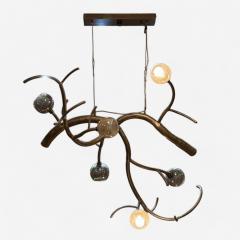 CP Lighting Christopher Poehlmann Christopher Poehlmann Modern Sculptural Branch Chandelier Mirrored Glass - 3954091