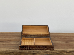 CROCODILE LEATHER CIGAR BOX - 1986761