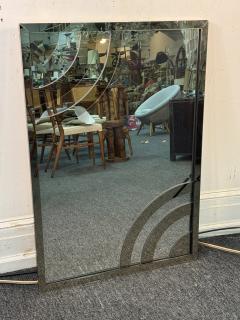 CURVED MODERN DESIGN TWO TONE GLASS FRAMED MIRROR BY PHILLIPE ST JACQUES - 3886413