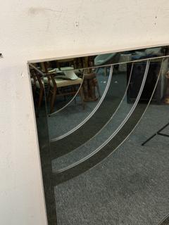 CURVED MODERN DESIGN TWO TONE GLASS FRAMED MIRROR BY PHILLIPE ST JACQUES - 3886414