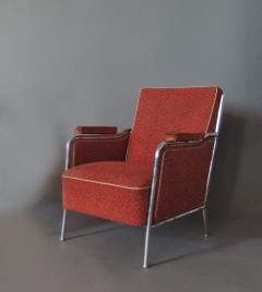 CZECH 1930S TUBULAR CHROME ARMCHAIR - 718434