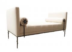 Cain Modern Custom Designed Daybed with Flora Inspired Base in Solid Bronze - 3557136