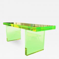 Cain Modern Lime Green Lucite Bench by Cain Modern Frame - 339741