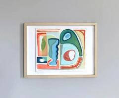 Caitlin Zerra Rose Caitlin Zerra Rose Cerulean and Coral Gouache on Paper 2021 - 2938134
