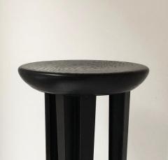 Cal Summers Ebonised Oak Bar Stool Signed by Cal Summers - 1315207